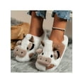 thumbnail image 5 of Soft Cozy Animal Slippers for Women - Cute Cow Design, Perfect for Bedroom Use in Warm Cotton, 5 of 5