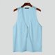 thumbnail image 3 of INCERUN Tops 2024 estilo coreano para hombre, chalecos de diseño de cuello en V de malla hueca, ropa de calle informal de verano, camisetas sin mangas con cremallera, tallas S-5XL, 3 of 5