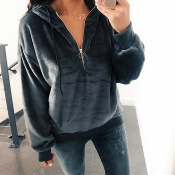 warm zipper sweater