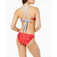 thumbnail image 2 of California Waves Juniors Americana High-Neck Bikini Top Red, X-Large, 2 of 2