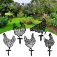 thumbnail image 1 of Muyoka Adornos de jardín, gallina, pollo, patio, arte, jardín, patio trasero, decoración de césped, regalo, negro, adornos de césped para patio trasero al aire libre Muyoka Hogar, 1 of 7