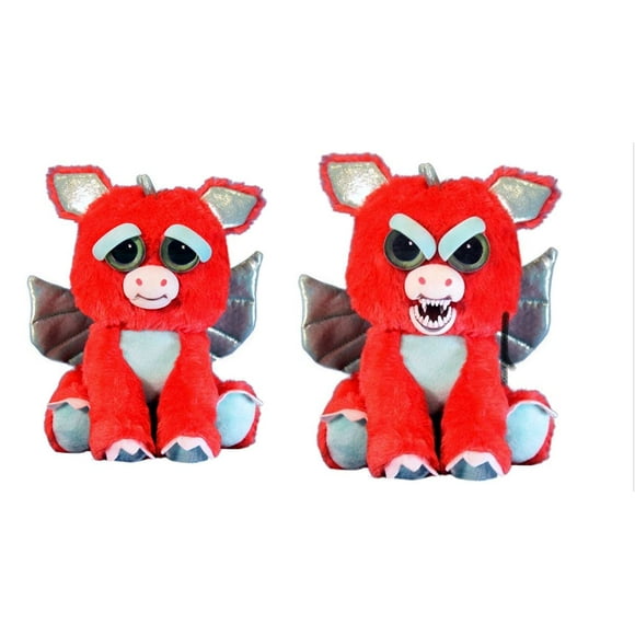 Peluche Feisty Pets Dark Age Dennis Dragón Rojo 8.5