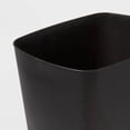 thumbnail image 5 of 3gal Open Vanity Waste Basket Black Compact Matte Plastic Indoor Trash Can, Small Size, Bathroom Use, 5 of 5
