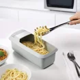 thumbnail image 4 of Microwave Noodles Pasta Cooker with Strainer Spaghetti Vegetable Steamer Dishwasher Eco-Friendly Plastic Kitchen Accessories New GRAY, 4 of 6