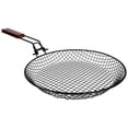 thumbnail image 1 of GOOHOCHY Cesta para parrilla de exterior de acero al carbono resistente, cesta para asar verduras, cesta para freír de metal, 1 of 8