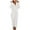 White, variant on Women's Long Sleeve Zipper Hooded Jumpsuit Pajamas - Autumn Winter Solid Color Home Wear with Elastic Fit and Size Options