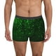 thumbnail image 1 of Balery Green Sparkling Calzoncillos bóxer para hombre, ropa interior de algodón suave y transpirable con cinturilla de nailon-Small, 1 of 5