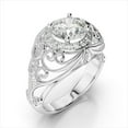 thumbnail image 4 of 2.65 Ct Stunning Solitaire Round Natural Moissanite Wedding Rings for her Solid 18K White Gold, 4 of 8