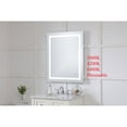 thumbnail image 5 of Helios 30in x 36in Hardwired LED mirror with touch sensor and color changing temperature 3000K/4200K/6400K, 5 of 5