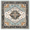 thumbnail image 2 of Safavieh Heritage York Oriental Wool Area Rug, Gray/Green, 10' x 10' Square, 2 of 11