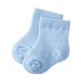 thumbnail image 3 of Baby Socks Cotton Infant Solid Color Socks Four Sets Of Two Pairs Of Baby Socks + Two Pairs Of Baby Anti-Grab Gloves, 3 of 6