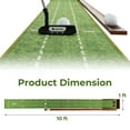 thumbnail image 3 of Costway Putting Green Practice Golf Putting Mat with Auto Ball Return and 2 Hole Sizes, 3 of 9