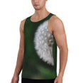 thumbnail image 2 of Salouo Dandelion for Men's Tank Tops,Sleeveless Muscle Shirts for Men Quick Dry Workout Tank Top Gym Muscle Tee Fitness Bodybuilding Sleeveless T Shirt-Small, 2 of 7