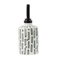thumbnail image 4 of Ceramic Jar with Lid - Geometric Pattern Storage Container - 14" Tall Decorative Accent - Black, Gray, White, 4 of 7