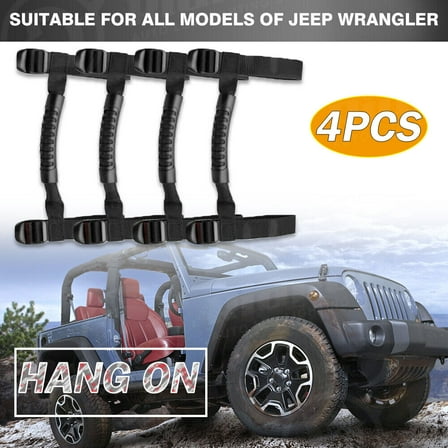 4X Grab Handles Grip Handle For Jeep Wrangler YJ TJ JK JL 1987-2023