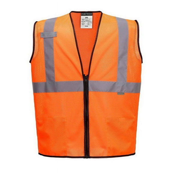 Portwest US580 Cool lightweight Alabama Mesh Vest Orange, Medium