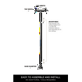thumbnail image 5 of Signature Life Sure Stand Straight Pole, Elderly Floor to Ceiling Transfer Pole, Safety Grab Bar, Deep Bronze, 5 of 6