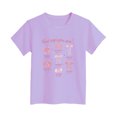 thumbnail image 4 of Toddler Girls Short Sleeve T-Shirts School Uniform Quick Dry 24 Months 2t 3t 4t 5t 6t 7t Athletic Tops Dance Casual Beach Vacation Summer Wear Gibobby,7-8 Years,Purple, 4 of 5