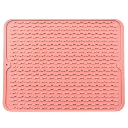 

Kafei Silicone Dish Drying Mat | Drying Mat For Kitchen Counter Heat Resistant Mat | Easy Clean Drainboard Mat Non-Slip Dish Drainer Pad for Kitchen Counter