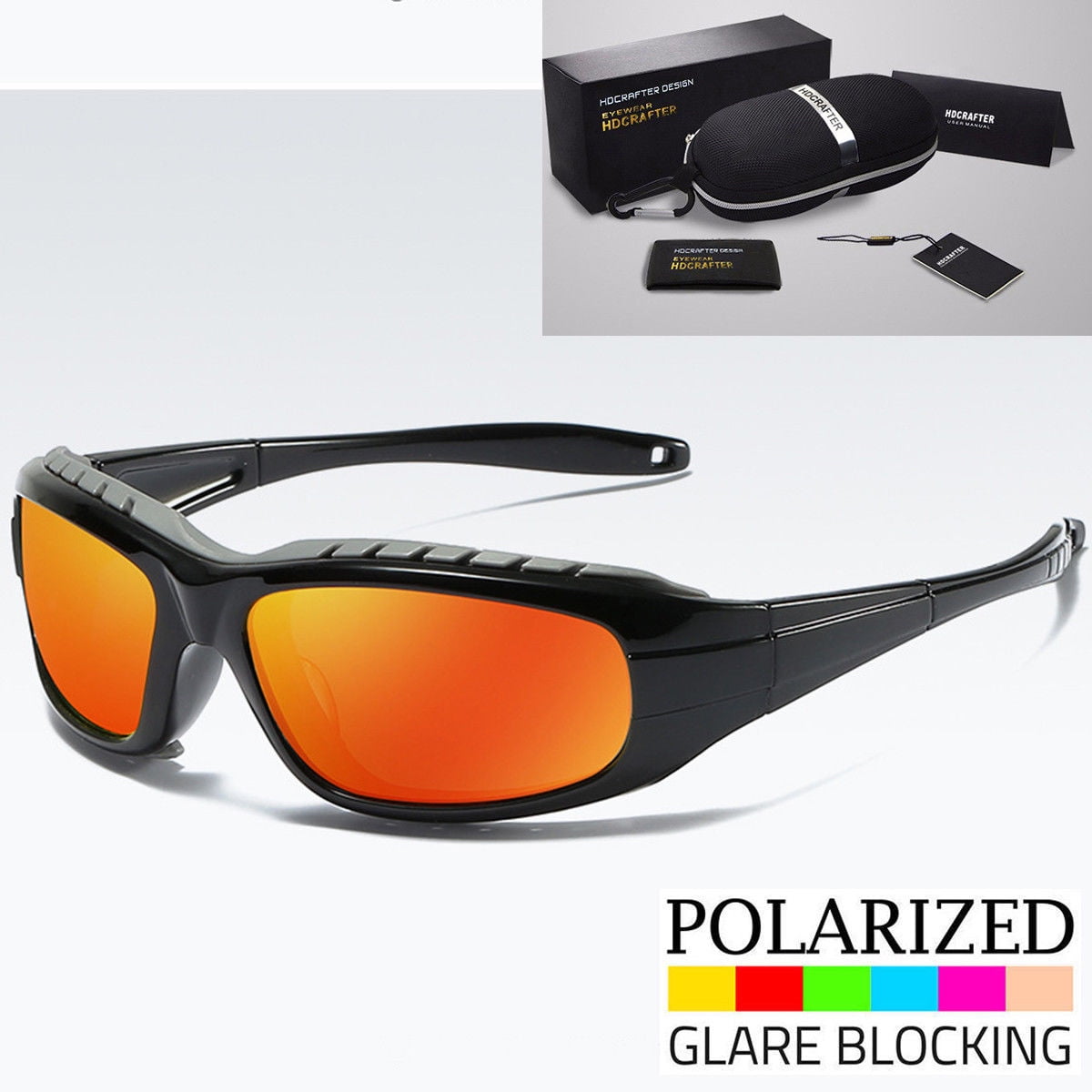 Safety Goggles Polarized Glasses Anti Glare Foam Padded Biking Motorcycle UV100% 