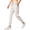 thumbnail image 1 of Pantalones deportivos Joggers SANTINY ligeros para correr para mujer, color beige, 1 of 5