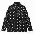 thumbnail image 4 of SBYOJLPB Women's Polka Dot Coat Stand Collar Zip Up Jacket with Pockets, 4 of 9
