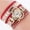 Red, variant on Women Watch Bling Bling Fashion Jewelry Crystal Diamond Rhinestone Ladies Watches Steel Band Round Dial Analog Clock Classic Quartz Female Charm Bracelet Dress Wristwatches
