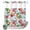 NauticalQS5559, variant on No Hook Shower Curtain with Built-in Rings - Abstract Modern Washable Waterproof Fabric Bathroom Curtains for Hotel,Rentals, 66 X 72 Inch Long , Geometric Circle Red Black White