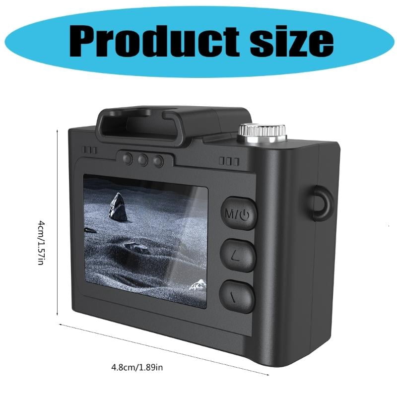 lanema Portable Retro Miniature Camera 1080P Video Recorder Miniature Cameras With LED Flash For Capturing Holiday Party Memory