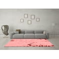 thumbnail image 3 of Ahgly Company Indoor Square Abstract Red Modern Area Rugs, 3' Square, 3 of 4