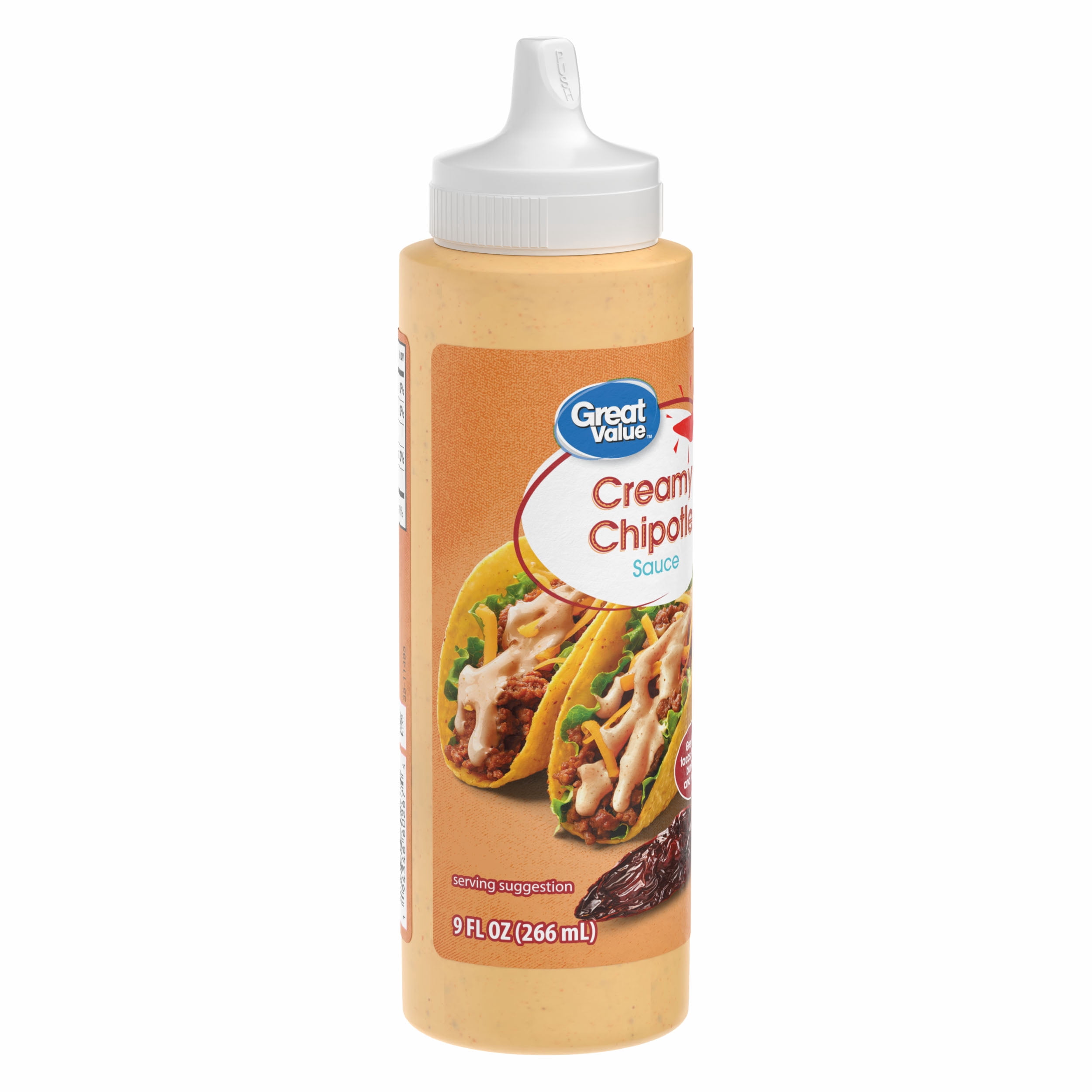 Great Value Creamy Chipotle Sauce, 9 fl oz Bottle