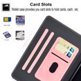 thumbnail image 6 of Allytech Smart Case for Fire HD 10(11th Gen 2021), Fire HD 10 Plus Cover 2021, Vegan PU Leather Anti-Shock Multi-Angle Stand Back Shell Auto Wake Sleep Wallet Case for Fire HD 10.1 inch 2021, Rosegold, 6 of 7