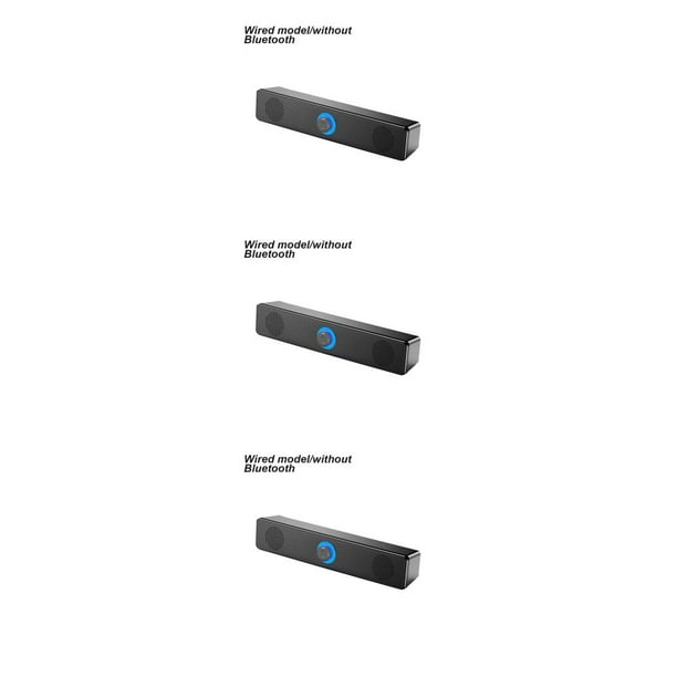 Inteprter Altavoz compatible con Bluetooth, altavoz de Subwoofer de sonido estéreo de doble bocina, barra de sonido de Audio de mesa, doméstico para Type1 NO1