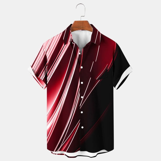 Blusa y camisa de manga corta con cuello vuelto para hombre, cárdigan ligero de manga corta con botones y cuello vuelto, camisa de manga corta con cuello vuelto, blusa de poliéster para hombre