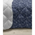 thumbnail image 3 of Blue Paisley Down Alternative Comforter, Rhythmic Buta Motifs Curvy Elements Floral Like Sketch Pattern, Microfiber Quilt for All Season, 5 Sizes, Violet Blue Blue Grey, by Ambesonne, 3 of 3