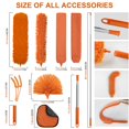 thumbnail image 2 of JEHONN Cobweb Duster with Extension Pole 96 inches, 8 PCS Extendable Long Handle Microfiber Feather, 2 of 7