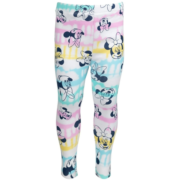 Disney Minnie Mouse Little Girls Crossover T Shirt and Leggings Outfit Set Infant to Big Kid