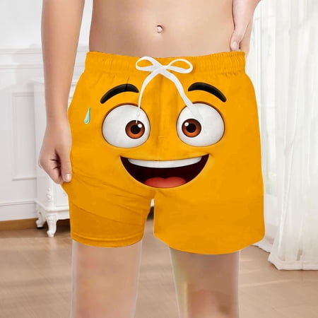 SHenli Swimming Trunks for Boys 4t Graphic Print Sport Short Swimsuit High Stretch Stretch Bathing Suits for Kids Swimwear Little Boys Bathing Suit Beach Vacation Swimsuit
