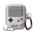 thumbnail image 1 of Funda AW5 Gris Compatible con Apple AirPods 1 y Compatible con Apple AirPods 2, Funda con Diseño de Consola de Juegos, Funda con Mosquetón, 1 of 5