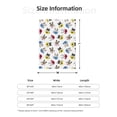 thumbnail image 4 of Throw Blanket for Couch Sofa and Bed, French Bulldog Coffee Cup Super Soft Plush Throw Blanket, Fuzzy Cuteness Comfy Warm Washable Flannel Blanket & Throws for All Season, 4 of 5