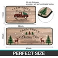 thumbnail image 3 of Christmas Kitchen Rugs and Mats 2 Pieces, Red Truck Snowflake Tree Buffalo Plaid Bathroom Rug Non Slip Cushioned Mat Runner Rug Doormat for Christmas Farmhouse Kitchen Decor,17x30+17x47inch, 3 of 6