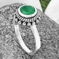 thumbnail image 4 of Natural Green onyx 925 Sterling Silver Ring size 7-9 Jewelry R-1245 DGR1111_A_7 R-1245, 4 of 7