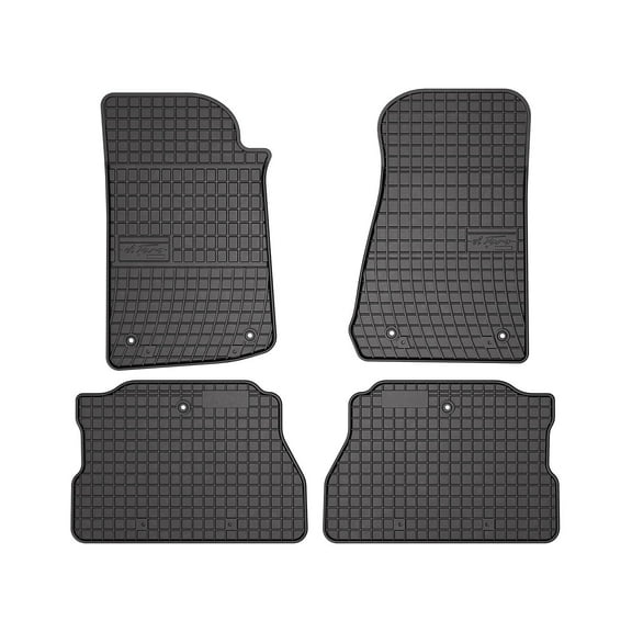 2018-2026 Jeep Wrangler Floor Mats Liners Full Set All Weather Rubber