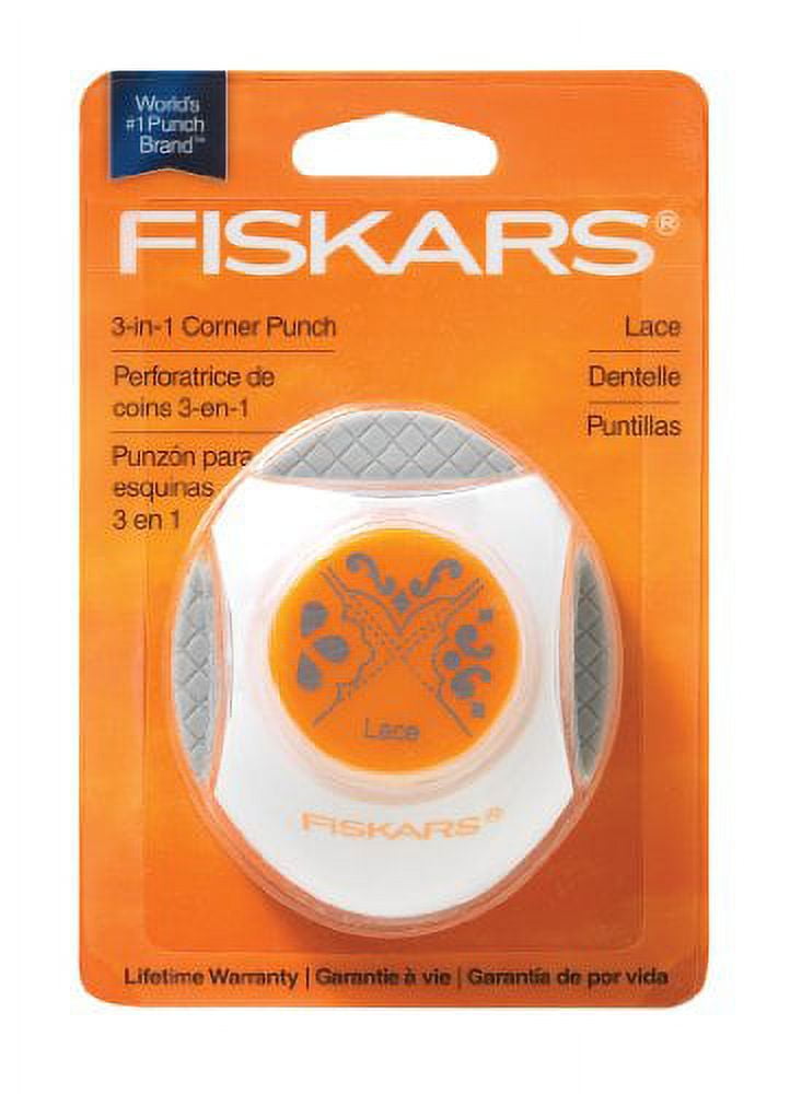 Fiskars Lace 3-in-1 Corner Punch (12-23317097) - Walmart.com
