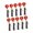 red, variant on 10Pcs Retractable Pull Pen Holder Badge Reel Pen Holder with Belt Clip for Nurse Healthcare Worker Lanyard Pencil Holder