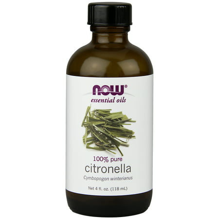NOW Essential Oils, Citronella Oil, Freshening Aromatherapy Scent, Steam Distilled, 100% Pure, Vegan,
