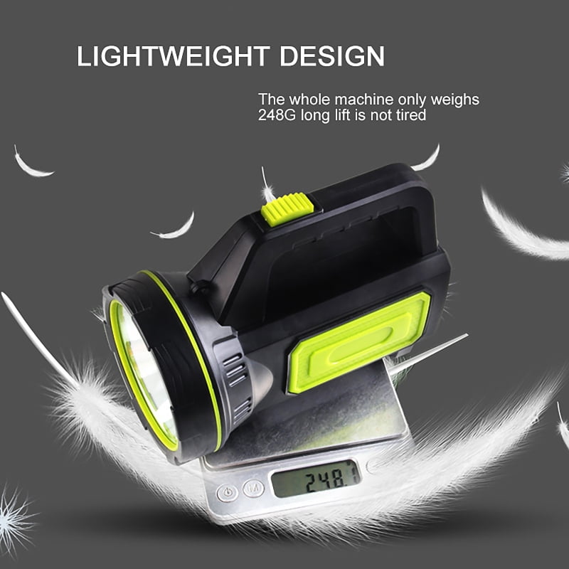 200000LM LED Searchlight Spotlight USB Rechargeable Hand Torch Work Lamp Light~ 