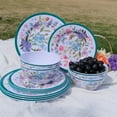 thumbnail image 4 of Melamine Dinnerware Set 12-Piece for 4 Dish Set Plates Bowls Unbreakable Dishware for Indoor Outdoor Use Lightweight Durable for Camping Picnics Parties, 4 of 10