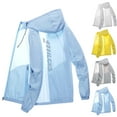 thumbnail image 5 of Mdesiwst Hooded Long Sleeve Pockets Zipper Placket Windbreaker Jacket Men Ultra Thin Sun Protection Coat Daily Clothing, 5 of 6