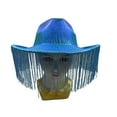 thumbnail image 4 of KANG Sparkly Cowboy Hat For Party Prom Halloween Western Fringe Hat Glitter Pearl Shine Celebrations Headwear, 4 of 4